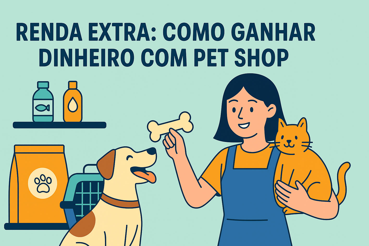 Renda Extra: Como Ganhar Dinheiro com Pet Shop em 2025